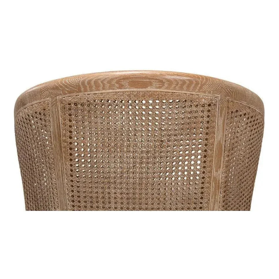 Randolph Wing Accent Chair Cane & Wood Frame - LOOMLAN - Sarreid - Accent Chairs