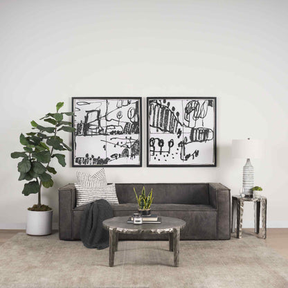 Randy Aluminum Round Coffee Table