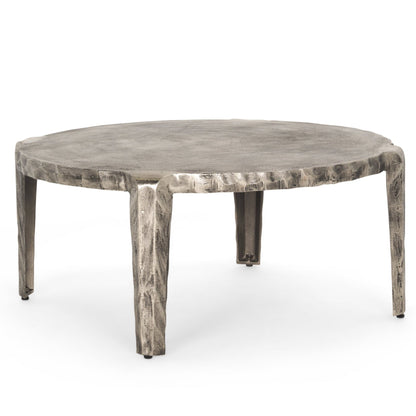Randy Aluminum Round Coffee Table