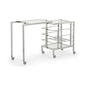 Rankin Nickel Fame Bar Cart-Home Bar Carts-Chelsea House-LOOMLAN