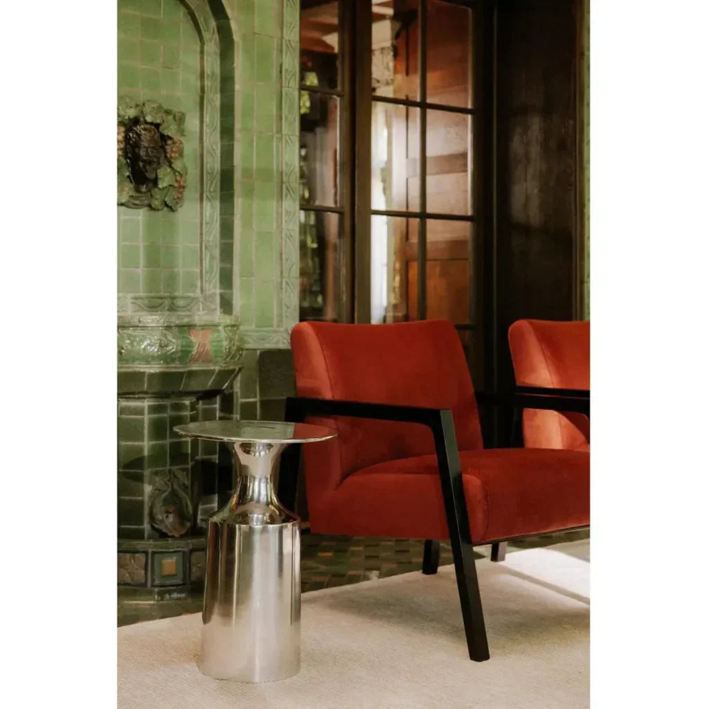 Rassa Aluminum Round Accent Table - LOOMLAN - Moe's Home - Side Tables