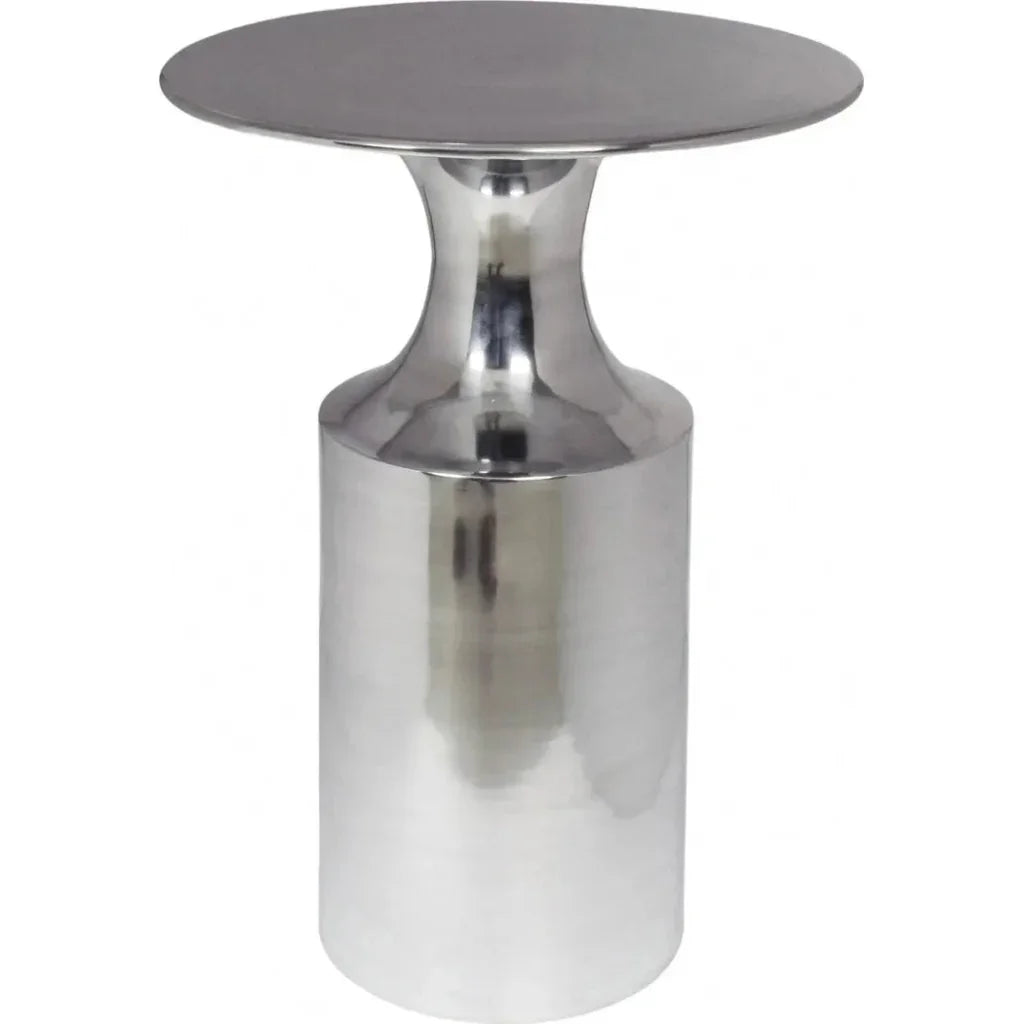 Rassa Aluminum Round Accent Table - LOOMLAN - Moe's Home - Side Tables