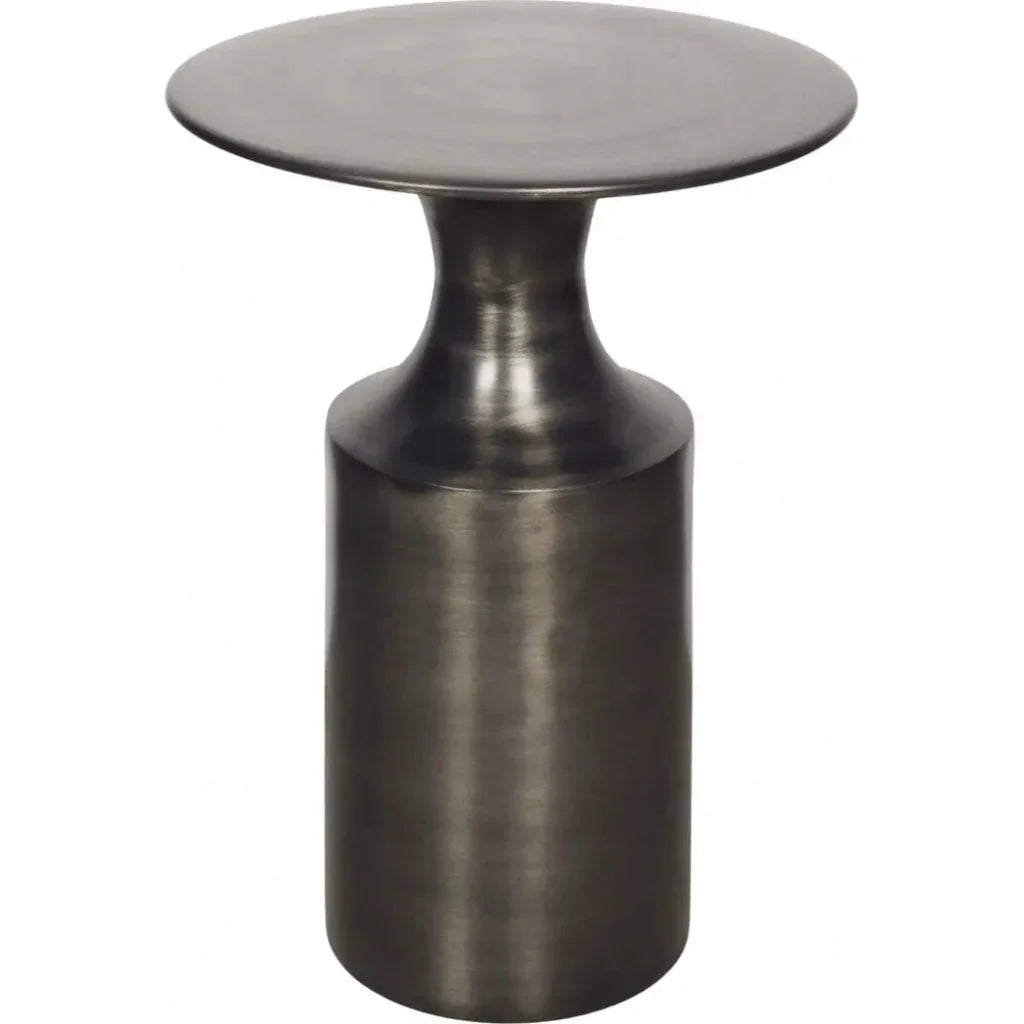 Rassa Aluminum Round Accent Table - LOOMLAN - Moe's Home - Side Tables