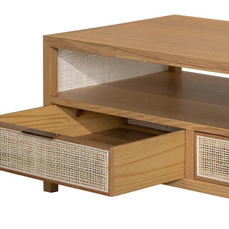 Rattan Coffee Table - Natural - LOOMLAN - LH Imports - Coffee Tables