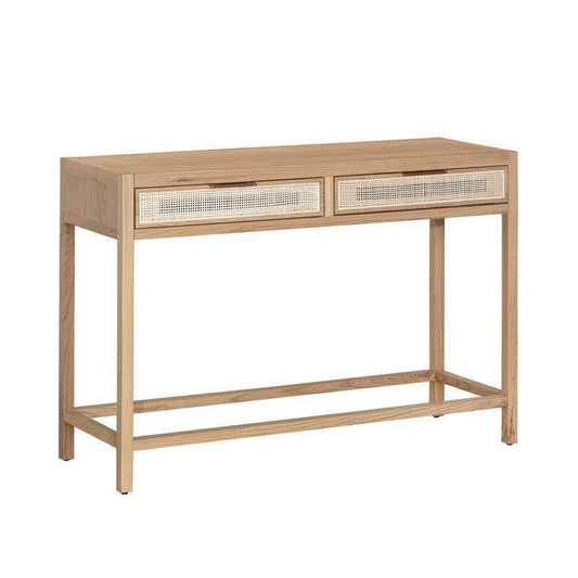 Rattan Console Table - Natural - LOOMLAN - LH Imports - Console Tables