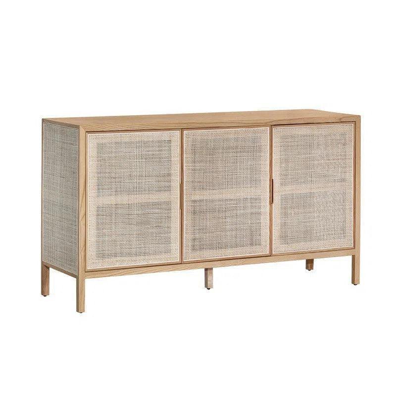 Rattan 3 Door Sideboard - Natural - LOOMLAN - LH Imports - Sideboards