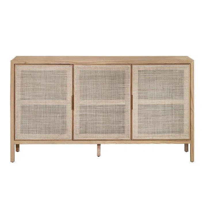 Rattan 3 Door Sideboard - Natural - LOOMLAN - LH Imports - Sideboards