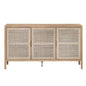 Rattan 3 Door Sideboard - Natural - LOOMLAN - LH Imports - Sideboards