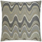Rave Wave Grey Throw Pillow With Insert - LOOMLAN - D.V. Kap - Throw Pillows