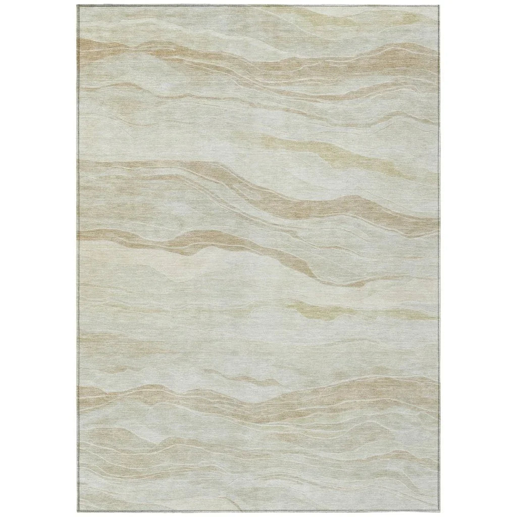 Ravella Brown Washable Indoor - Outdoor Rug - LOOMLAN - LOOMLAN Rugs - Outdoor Rugs