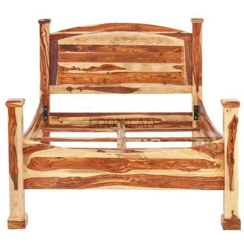 Samoa Brown Wooden Bed Frame - LOOMLAN - LOOMLAN - Beds