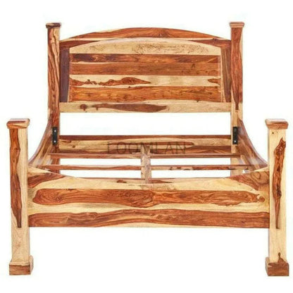 Samoa Brown Wooden Bed Frame - LOOMLAN - LOOMLAN - Beds
