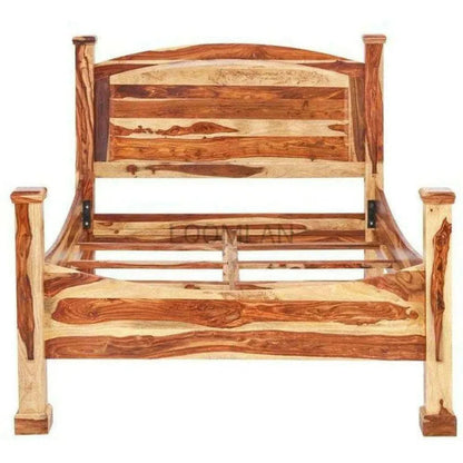 Samoa Brown Wooden Bed Frame - LOOMLAN - LOOMLAN - Beds