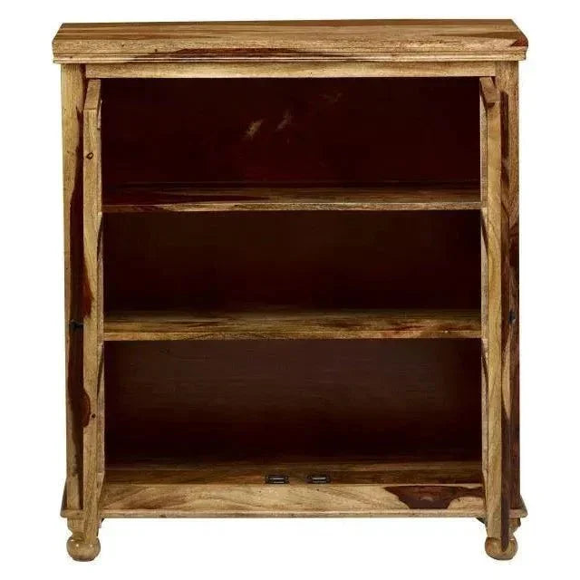 Tahoe 18 Glass and Wood Cabinet - LOOMLAN - LOOMLAN - Accent Cabinets