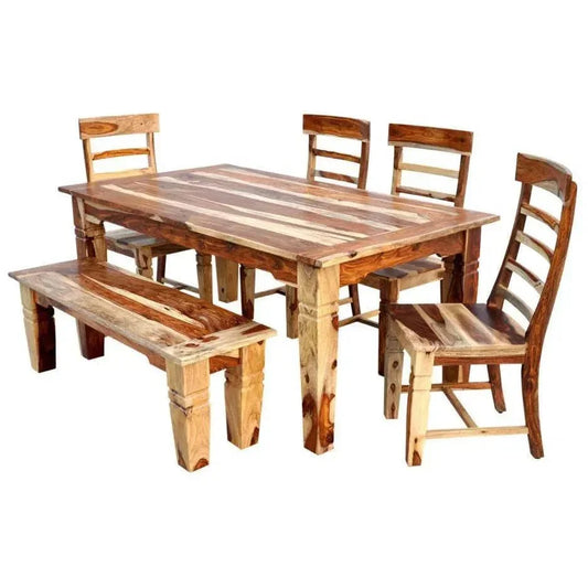 Tahoe Natural Wood Dining Bench - LOOMLAN - LOOMLAN - Dining Benches