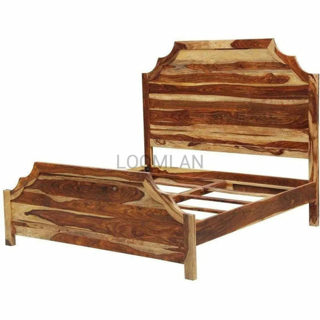 Panel Bed Frame with Headboard & Footboard - LOOMLAN - LOOMLAN - Beds