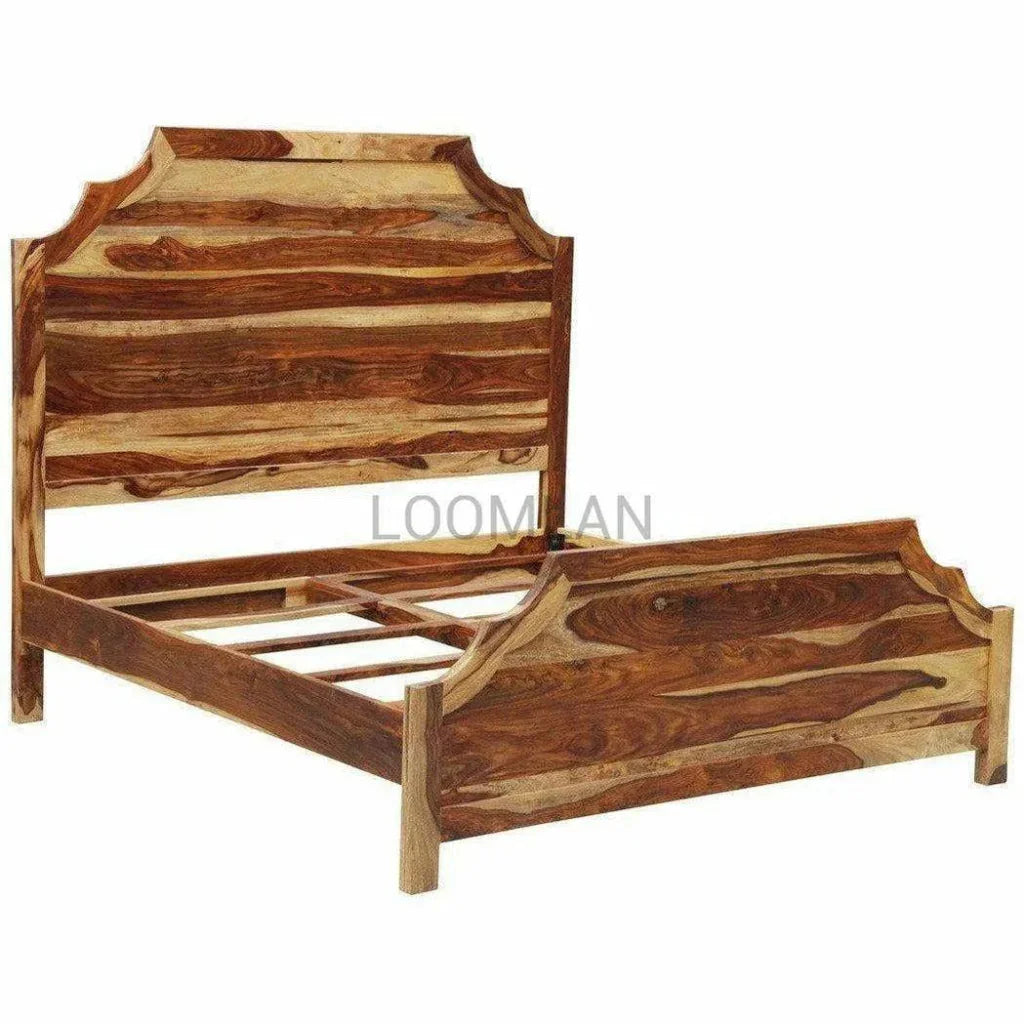 Panel Bed Frame with Headboard & Footboard - LOOMLAN - LOOMLAN - Beds