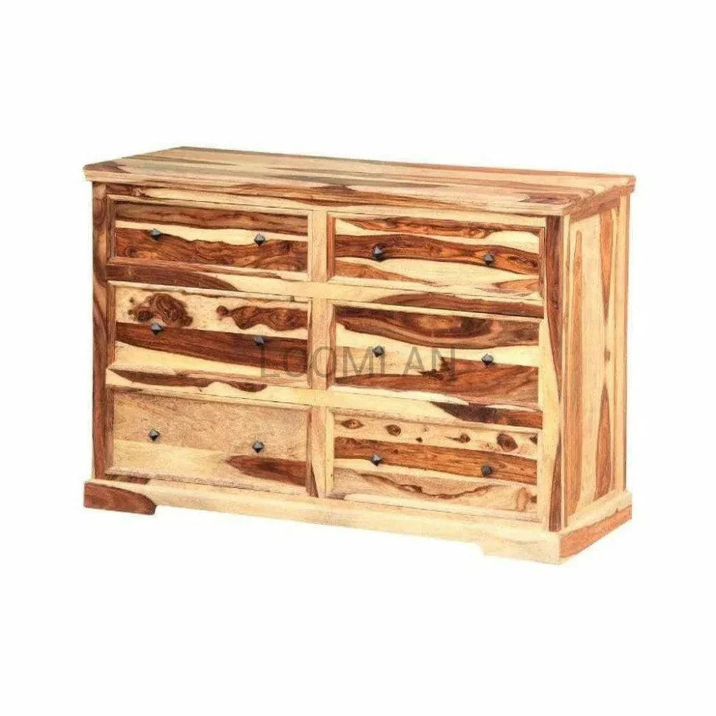 Farmhouse Double Dresser Chest of Drawers - LOOMLAN - LOOMLAN - Chests