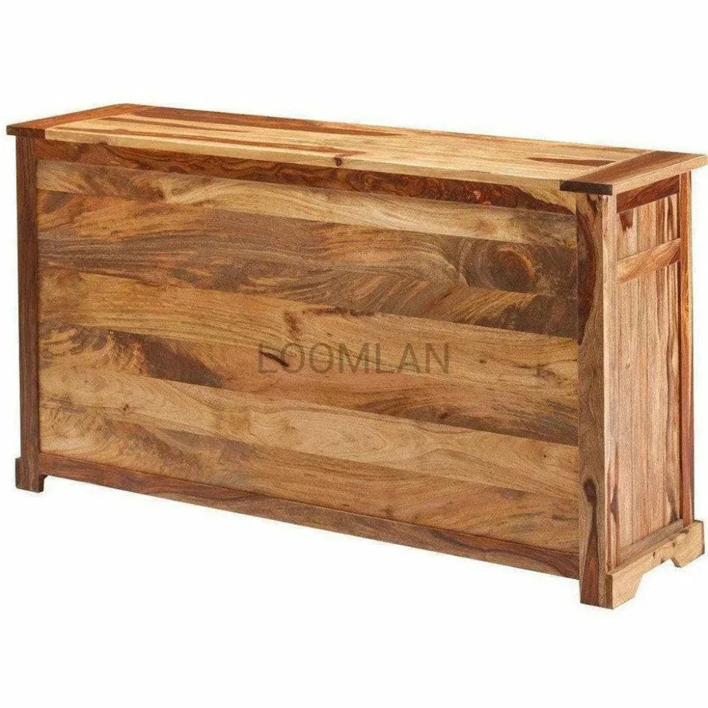 Rustic Sideboard Cabinet 3 Storage Drawers - LOOMLAN - LOOMLAN - Sideboards