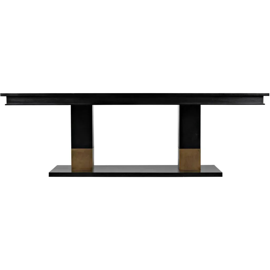Ravenko Dining Table-Dining Tables-Noir-LOOMLAN