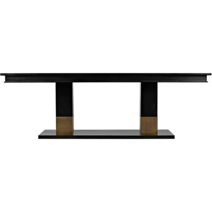 Ravenko Dining Table-Dining Tables-Noir-LOOMLAN