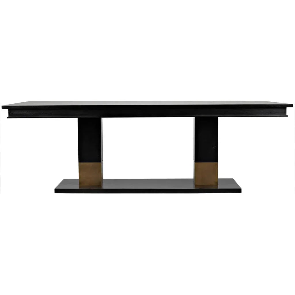 Ravenko Dining Table-Dining Tables-Noir-LOOMLAN