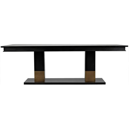 Ravenko Dining Table-Dining Tables-Noir-LOOMLAN