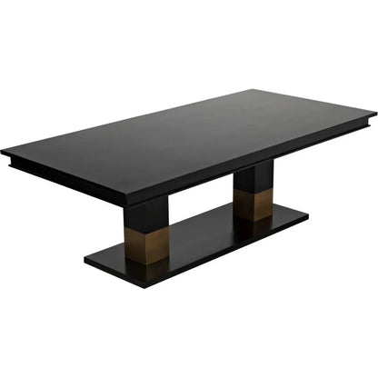 Ravenko Dining Table-Dining Tables-Noir-LOOMLAN