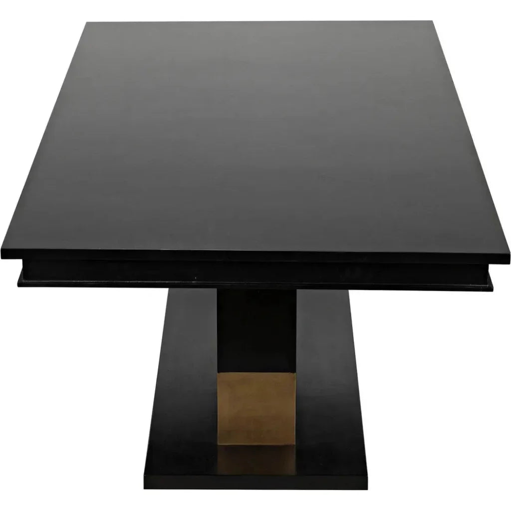 Ravenko Dining Table-Dining Tables-Noir-LOOMLAN