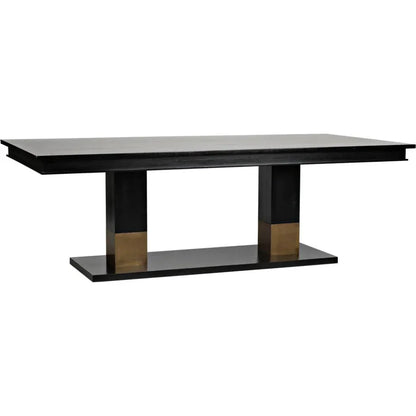 Ravenko Dining Table-Dining Tables-Noir-LOOMLAN