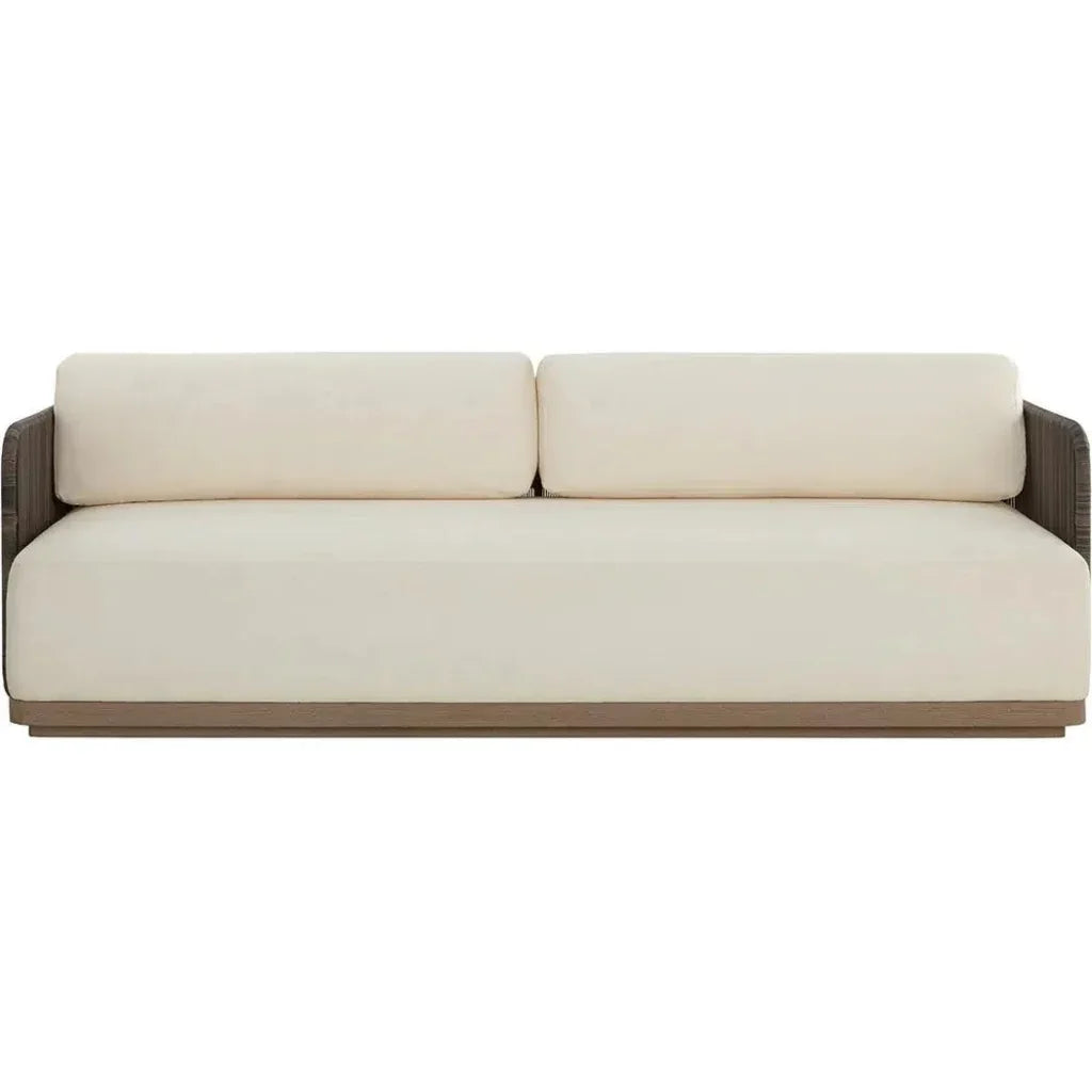 Ravenna Sofa Stinson Cream Outdoor Modern - LOOMLAN - SUNPAN - Outdoor Sofas & Loveseats