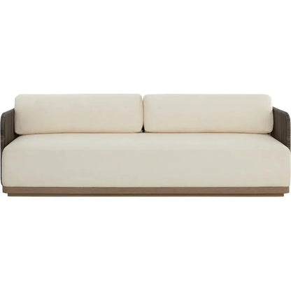 Ravenna Sofa Stinson Cream Outdoor Modern - LOOMLAN - SUNPAN - Outdoor Sofas & Loveseats
