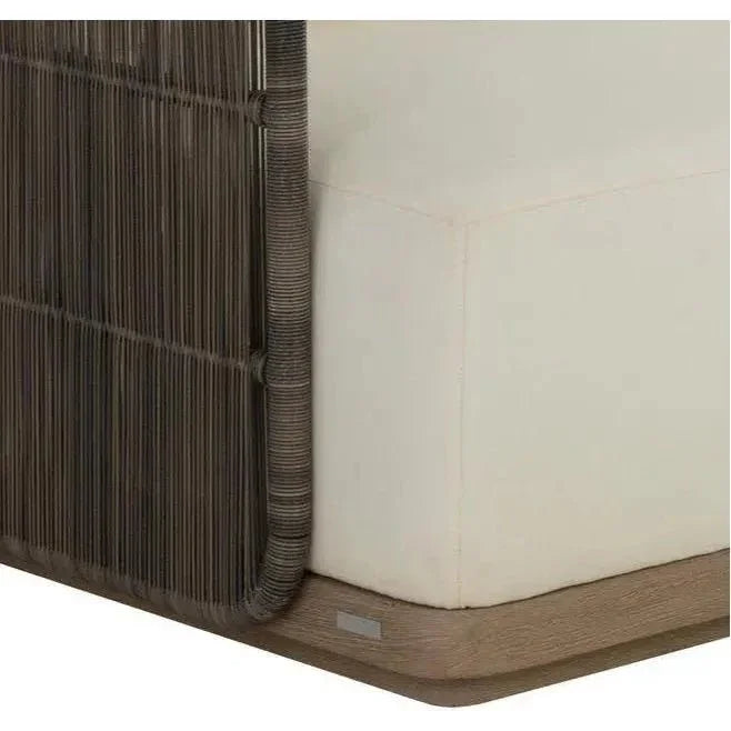 Ravenna Sofa Stinson Cream Outdoor Modern - LOOMLAN - SUNPAN - Outdoor Sofas & Loveseats