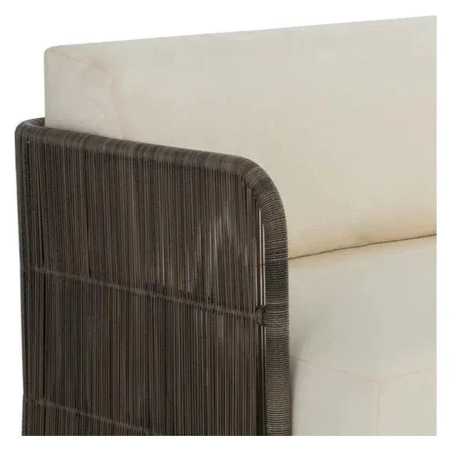 Ravenna Sofa Stinson Cream Outdoor Modern - LOOMLAN - SUNPAN - Outdoor Sofas & Loveseats