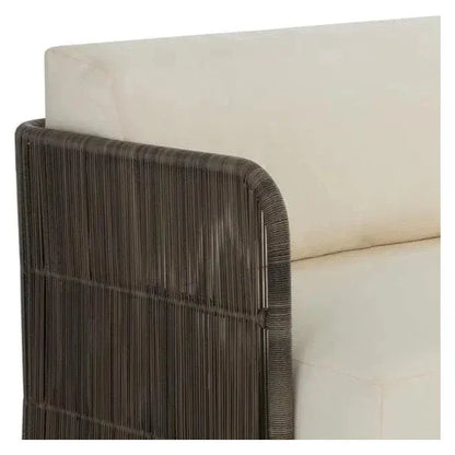 Ravenna Sofa Stinson Cream Outdoor Modern - LOOMLAN - SUNPAN - Outdoor Sofas & Loveseats