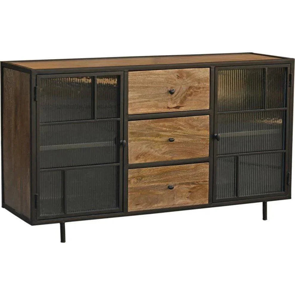 Faillon 3 Drawer and 2 Door Wood Cabinet - LOOMLAN - LOOMLAN - Sideboards