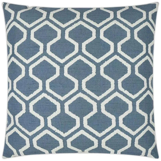 Raw Edges Capri Blue Throw Pillow Insert - LOOMLAN - D.V. Kap - Throw Pillows