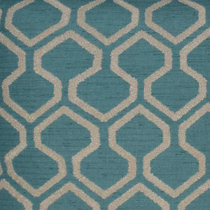 Raw Edges Turquoise Throw Pillow With Insert - LOOMLAN - D.V. Kap - Throw Pillows