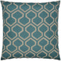 Raw Edges Turquoise Throw Pillow With Insert - LOOMLAN - D.V. Kap - Throw Pillows