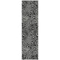 Raya Black Washable Indoor-Outdoor Rug-Outdoor Rugs-LOOMLAN Rugs-2'3" x 7'6"-LOOMLAN