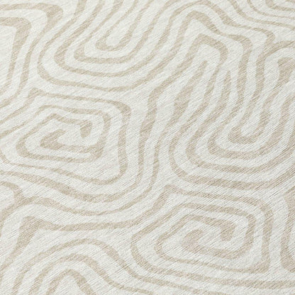 Raya Ivory Washable Indoor-Outdoor Rug-Outdoor Rugs-LOOMLAN Rugs-LOOMLAN