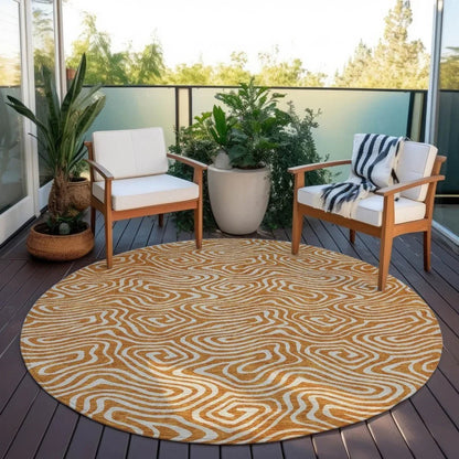 Raya Paprika Washable Indoor-Outdoor Rug-Outdoor Rugs-LOOMLAN Rugs-LOOMLAN
