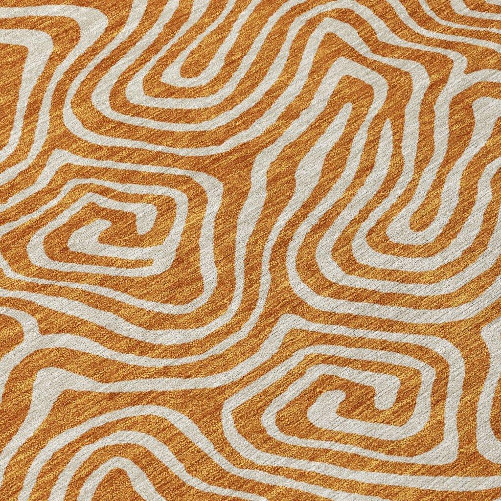 Raya Paprika Washable Indoor-Outdoor Rug-Outdoor Rugs-LOOMLAN Rugs-LOOMLAN