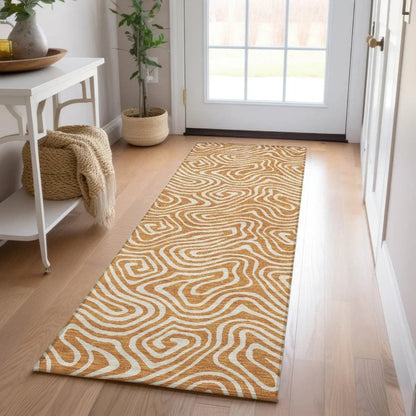 Raya Paprika Washable Indoor-Outdoor Rug-Outdoor Rugs-LOOMLAN Rugs-LOOMLAN