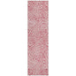 Raya Pink Washable Indoor-Outdoor Rug-Outdoor Rugs-LOOMLAN Rugs-2'3" x 7'6"-LOOMLAN