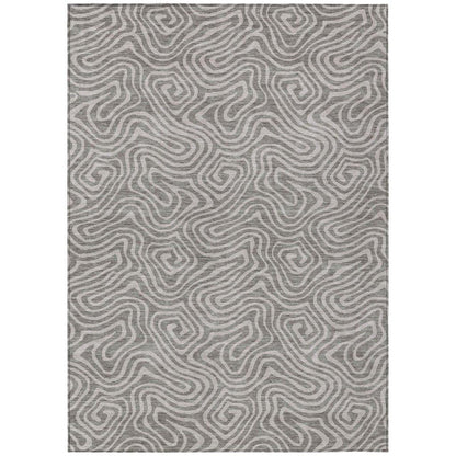 Raya Taupe Washable Indoor-Outdoor Rug-Outdoor Rugs-LOOMLAN Rugs-2'6" x 3'10"-LOOMLAN