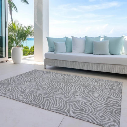 Raya Taupe Washable Indoor-Outdoor Rug-Outdoor Rugs-LOOMLAN Rugs-LOOMLAN