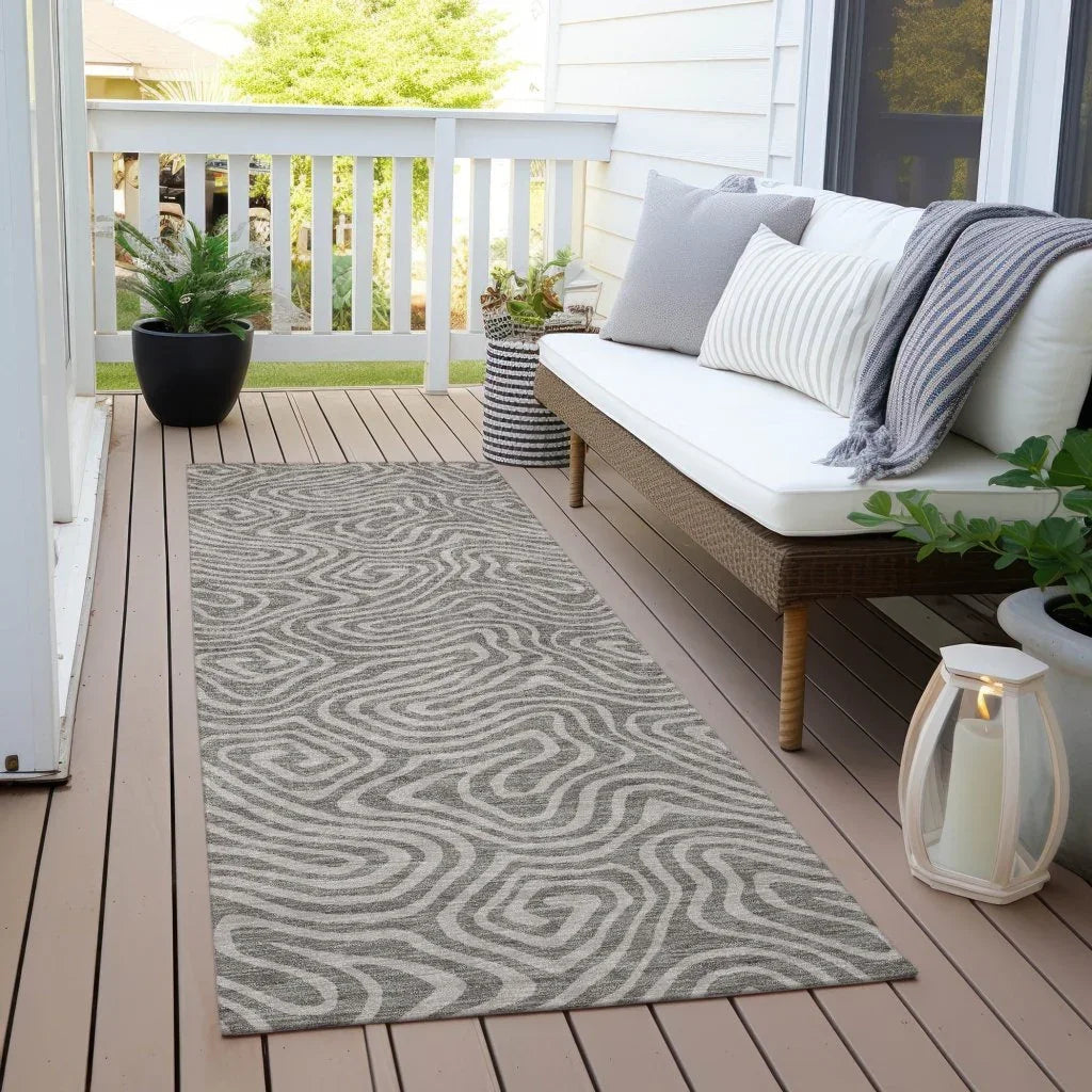 Raya Taupe Washable Indoor-Outdoor Rug-Outdoor Rugs-LOOMLAN Rugs-LOOMLAN