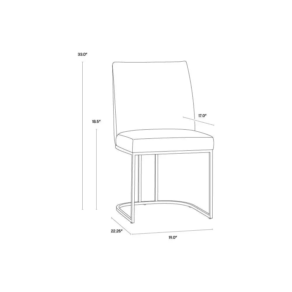 Rayla Beige Dining Chair - LOOMLAN - SUNPAN - Dining Chairs