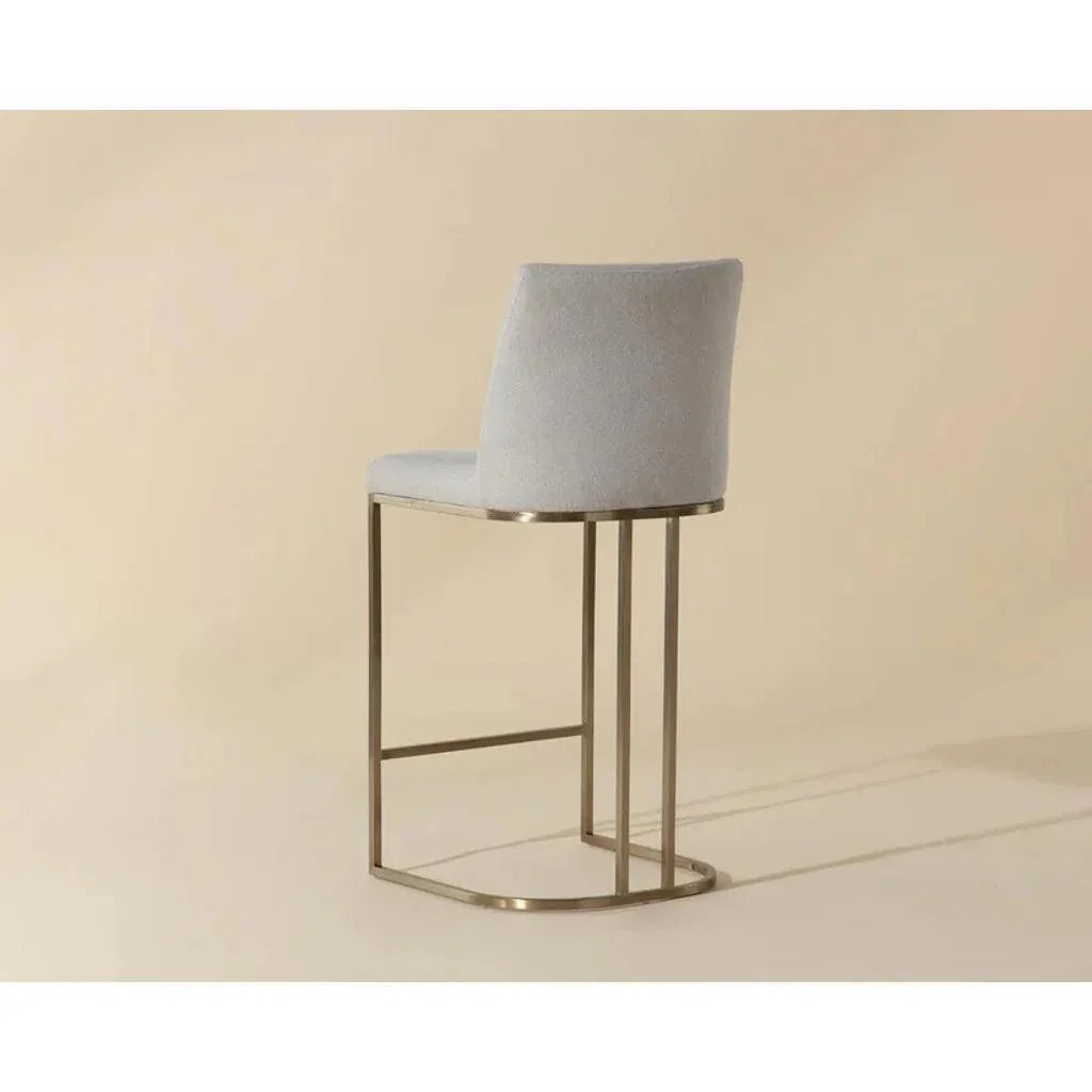 Rayla Fabric Counter Stool - LOOMLAN - SUNPAN - Counter Stools